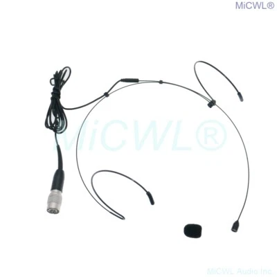 Dual ear HeadMic Microphone for Audio Technica ATW series Wireless BodyPack Sys - Image 1 of 4