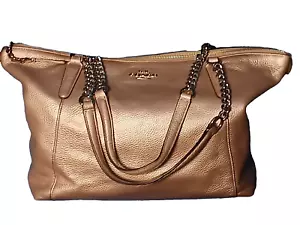 Bolso de hombro Coach para mujer Kelsey con guijarros color dorado - Imagen 1 de 12