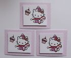 PK3 HELLO KITTY CUPCAKE EMBELLISHMENT TOPPERS FOR CARDS