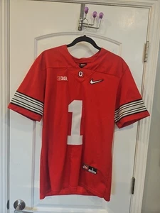 Justin Fields Nike Ohio State OSU rot Trikot Buckeyes genäht #1 Herren S gebraucht, in einwandfreiem Zustand - Bild 1 von 6