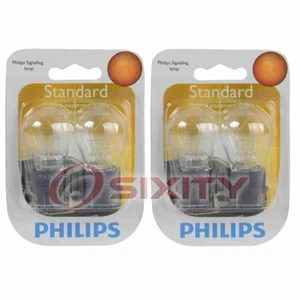 2 pc Philips Front Turn Signal Light Bulbs for Hummer H3 H3T 2006-2010 uc - Picture 1 of 5