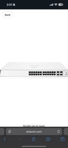 Aruba instant On 1930 Switch24p 1G Base-T Class 4 PoE / 4p 10G SFP+ - Picture 1 of 4