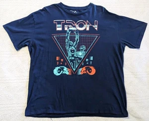 Tron Disney Movie Size 2XL Blue Cotton T Shirt - Picture 1 of 4