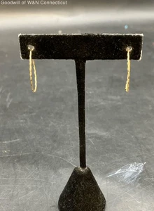 13 Karat Gelbgold plattierte gedrehte Creolen 0,91 g - Bild 1 von 8