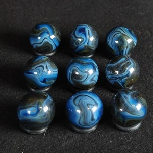 Jabo Marmor 9 Stück Swirl Blau  - Bild 1 von 7