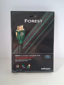 AudioQuest Forest 3ft 4in HDMI Cable - Black/Green - Picture 1 of 2