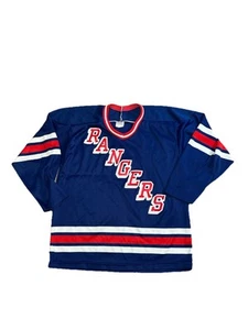 Vintage 90s Medium New York Rangers NHL Hockey Jersey Blue CCM - Picture 1 of 3
