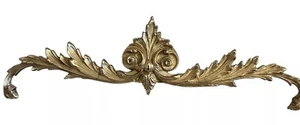 Vintage 100 % Messing rollbare Wanddekoration hängend Metall barock verziert 17 cm lang - Bild 1 von 14