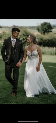 Justin Alexander Adore, ‘Madison’ Wedding Dress, Ivory, UK 12 - Image 1 of 4