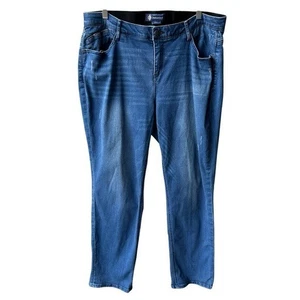 Pantalones de mezclilla Democracy Ab Solution desgastados cintura elástica elástica elásticos W5H184FQ 18W - Imagen 1 de 6