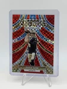 Derek Carr 2024 Panini Rookies & Stars Airborne Red Plaid A-DCR - Picture 1 of 2
