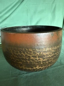 Tibetan Buddhism temple copper Singing bowl Chant Buddhist Music Bowl 7” X 5” - Picture 1 of 6