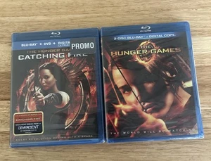 The Hunger Games & The Hunger Games Catching Fire (Blu Ray) Both NEW Authentic - Picture 1 of 9