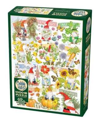 Puzzle 1000 Pezzi Cobble Hill A Happy Gnome Life 40261 Qualità USA Random Cut - Immagine 1 di 2