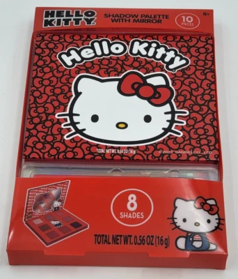 Townley Hello Kitty Shadow Palette w/ Mirror 10 Pieces 8 Shades #CY230610 - New - Image 1 of 4
