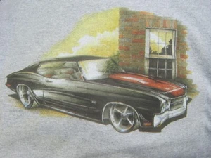 CHEVELLE SS HOT ROD CAR ART by ARTIST BRENT GILL T-SHIRT M BIS 4XL - Bild 1 von 1