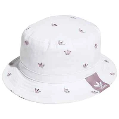 Adidas Originals Trefoil Bucket Hat White - Image 1 of 2