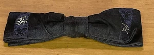 Vintage Royal Rust Resistant Clip-On Bow Tie - Rockabilly Black - Picture 1 of 9