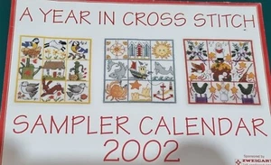 A Year In Crossstitch Sampler Calender - Picture 1 of 3