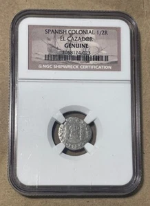 Mexico - 1735 Silver 1/2 Real (NGC Shipwreck Certification) - Picture 1 of 4