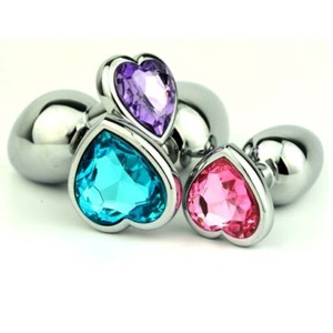 New Stainless Steel Dimand Penis Dilator Sounds Stretcher Heart Plug Male