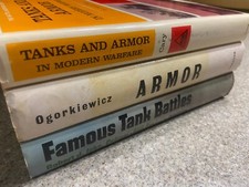 Lot of 3- Vintage Tanks and Armor, Famous Tank Battles 1966 1972 First Printing