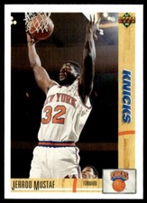 1991-92 Upper Deck Basketball Card Jerrod Mustaf New York Knicks #284