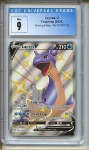 Lapras V SV110/SV122 Full Art CGC bewertet 9 - Pokemon Shining Fates - EDELSTEIN NEUWERTIG - Bild 1 von 2