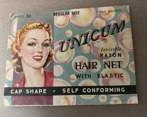 De colección - Red para el cabello, muy rara, coleccionable, UNICUM, rayo invisible con elástico - Imagen 1 de 2