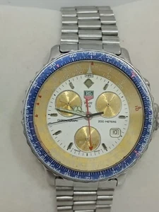 TAG HEUER PILOT 1/10 CHRONOGRAPH 200 MTS REF 530.806 CAL 251 SWISS MADE SAPHIRE - Picture 1 of 18