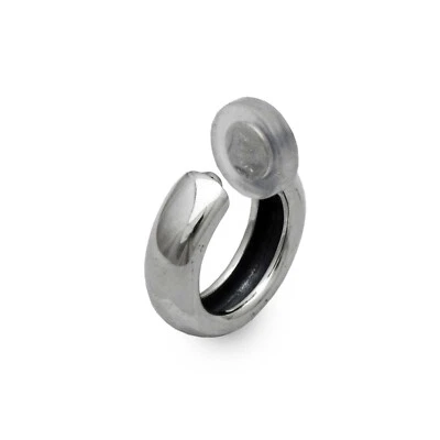 Pendientes clip oreja simple hombre, plata esterlina, envío gratis, hecho en japón, ER07 Foto 1 de 4