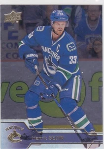 16/17 UD..HENRIK SEDIN..SILVER FOIL PARALLEL..# 432..CANUCKS..COMBINED SHIP - Picture 1 of 1