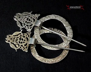 Old Pair Berber Fibulae – TIZERZAI – Tunisia / Lybia - Picture 1 of 5