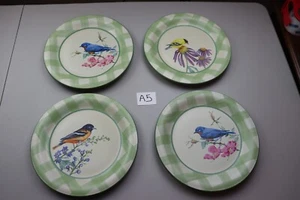 Lenox Summer Greetings 8 1/2" Plates By Catherine McClung, Set Of 4 - Picture 1 of 10