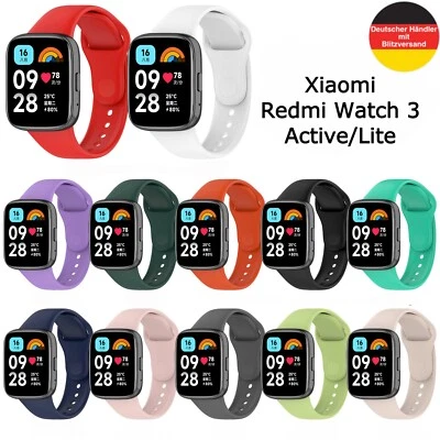 Xiaomi Redmi Watch 3 Active | Lite Uhrenarmband Silikon Mi Band Sport Smart Uhr - Bild 1 von 4