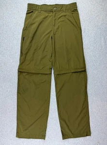 COLUMBIA Green Omni Shade Sun Protection Convertible Pants Shorts Boys M 10/12 - Picture 1 of 10