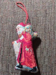 Santa Viejo Mundo con Personal Regalo Saco Punta de Aguja Adorno de Navidad 5.5X3" - Imagen 1 de 12