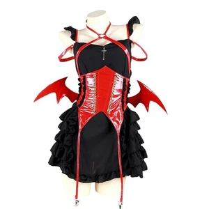 Atuendo Diablo Pura Lolita Performance Atuendo Sexy Halloween Escenario Atuendo Criada - Imagen 1 de 9