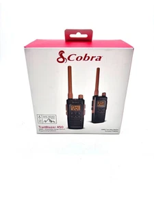 Cobra Trailblazer 450 Off Road Ready GMRS Two Radio - 2 Pack - Black - Picture 1 of 9