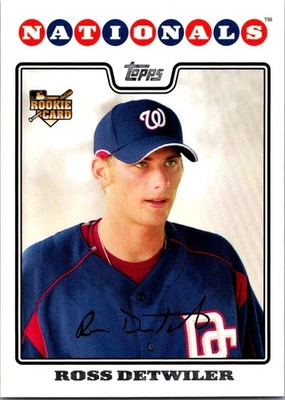 2008 Topps - Ross Detwiler #92 (RC) - Image 1 of 2