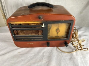 GAROD Antikes Catalin Bakelit Radio Butterscotch & Schwarz - Bild 1 von 17