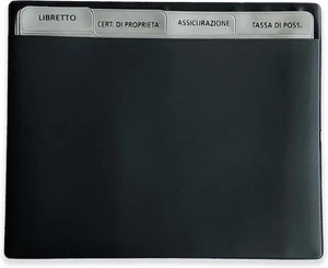 PORTADOCUMENTI AUTO CON SCOMPARTI in Tam Con 4 Schede a Bustina Estraibili Singo - Foto 1 di 12