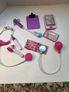 Just Play Barbie You Can Be Anything 9 Piece Doctor Set With Real Working Cuff - Picture 1 of 10