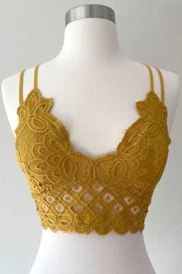 Anemone Women's Sexy Comfortable Lace Wireless Stretch Bra Bralette Top S-XXL - Image 1 of 4