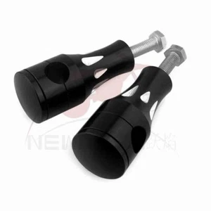 Black Handlebar Riser Clamp fit 1" 25mm hanger Harley Sportster Softail Touring - Picture 1 of 7