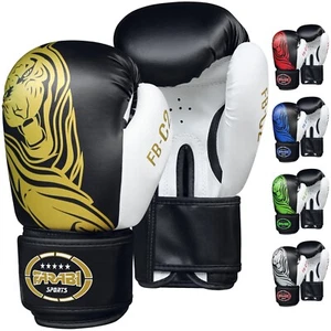 Guanti da boxe sparring guanto pugno borsa combattimento allenamento MMA guanti Farabi sport - Foto 1 di 18