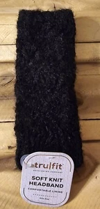 NWT Tru Fit Women's One Size Black Faux Lamb Soft Warm Faux Fur Lined Headband - Picture 1 of 3