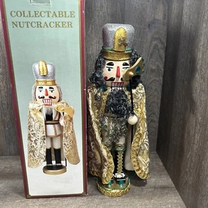 Nutcracker Gold And White Used In Box In Box 20 Inch X 5 - Picture 1 of 15