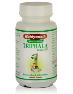 Baidyanath Triphala Guggulu 80 Tablets Herbal Ayurvedic Triphla Guggul - Picture 1 of 24