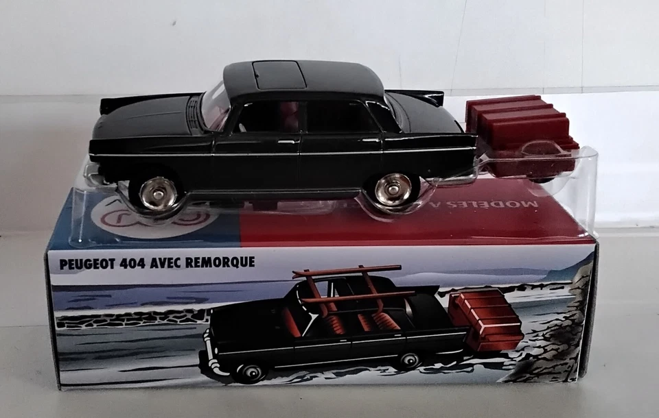 Peugeot 404 avec Remorque Cij Norev Ref C80001 - Photo 1/1